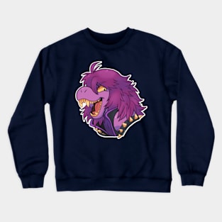 Purple reptile smile Crewneck Sweatshirt